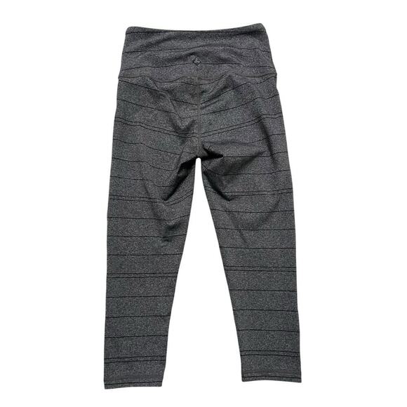 Prana Women's Transform 7/8 Leggings - Charcoal Black Stripe Activewear‎ - XS - Picture 3 of 8
